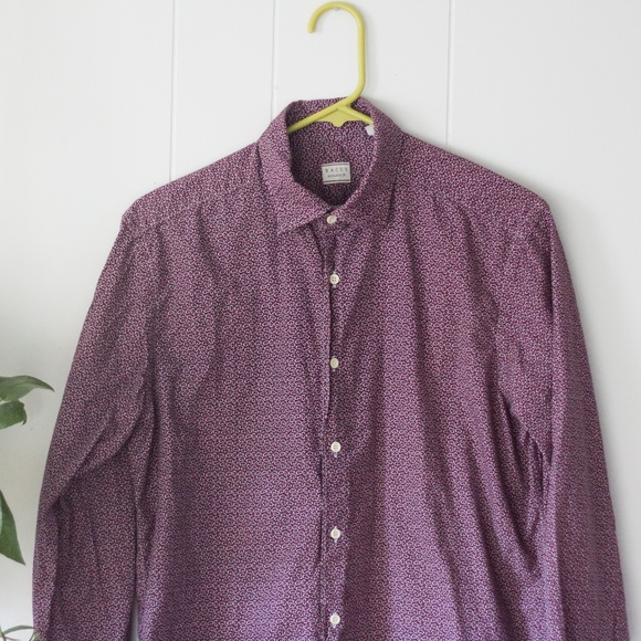 Xacus Other - Xacus Owl Microprint Button Down Shirt Xacus Other - Xacus Owl Microprint Button Down Shirt